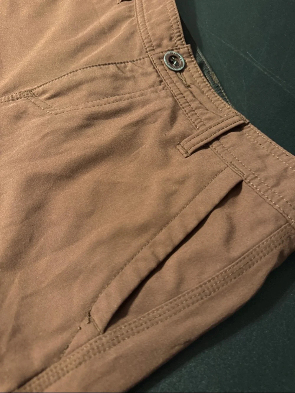 O’Neill Boys Rust-Brown Flat Front Performance Shorts - Picture 3 of 6